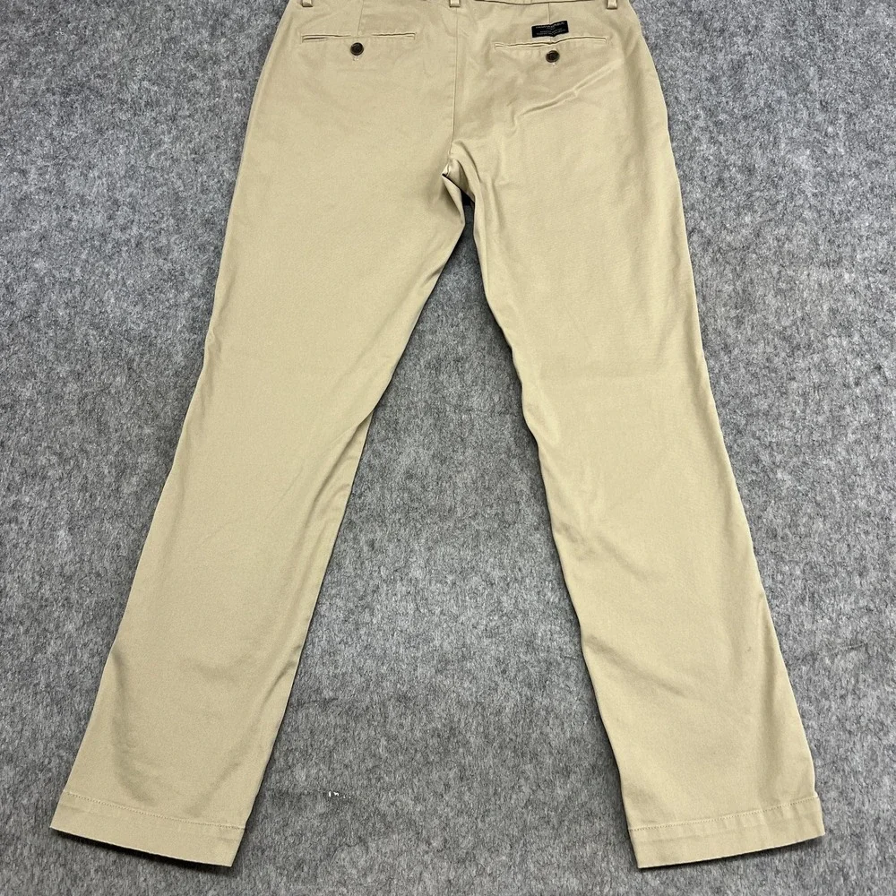 Banana Republic Pants Mens 33x32 Beige Rapid Movement Chino Fulton Skinny 33x30*